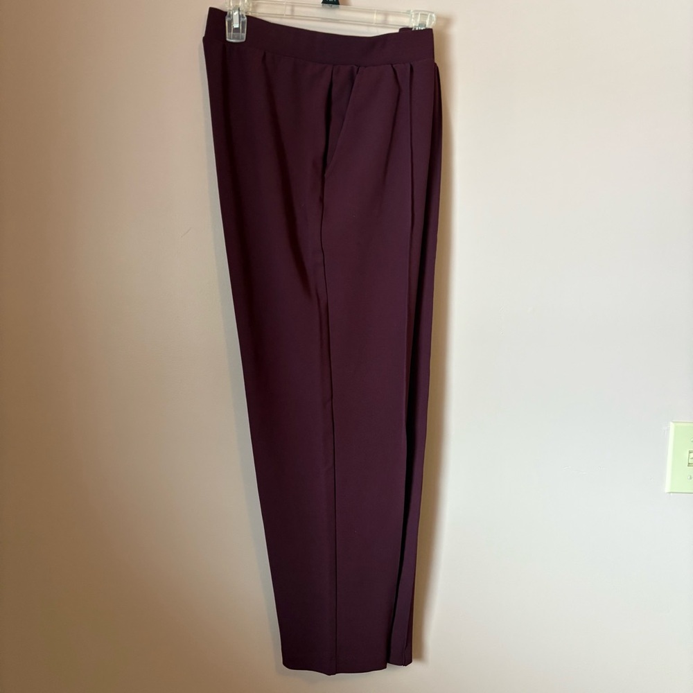 LOFT Burgundy Trousers